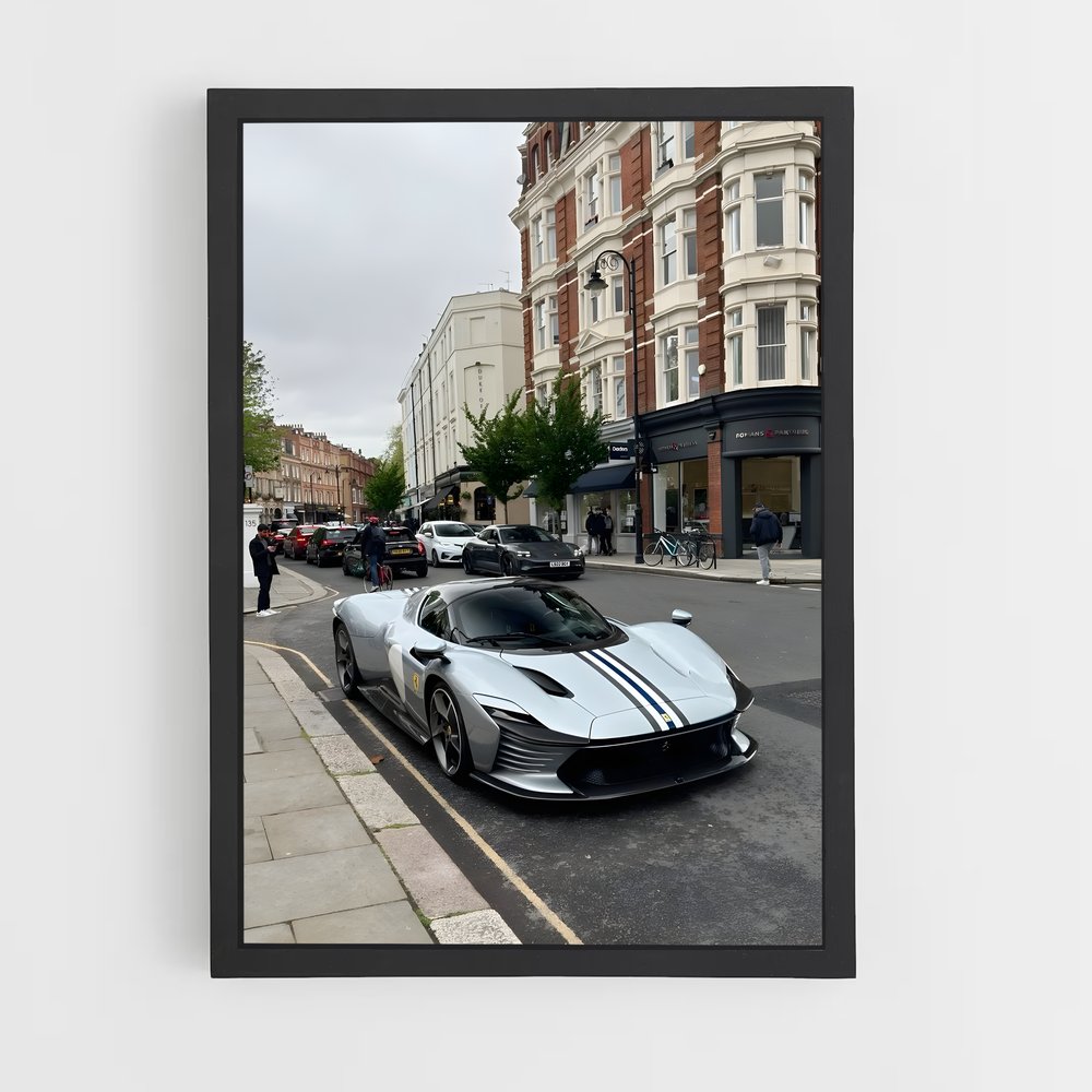 Poster Daytona automobile – affiche Ferrari (vue 2)